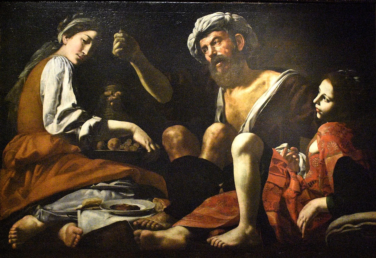 Lot e le figlie - Galleria Nazionale delle Marche, Urbino, attribuito
